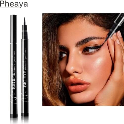 Pheaya Black Liquid Eyeliner Pen 24 Hours Long-lasting Waterproof Quick-dry Quality Eye Liner Pencil Pen Makeup Beauty Tools