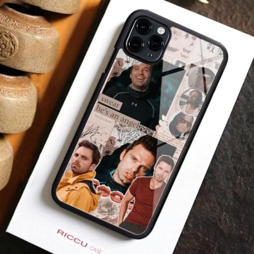 Sebastian Stan Collage Bucky Barnes Phone Case Rubber for iPhone 12 11Pro Max XS 8 7 6 6S Plus X SE 2020 XR 12Mini Covers