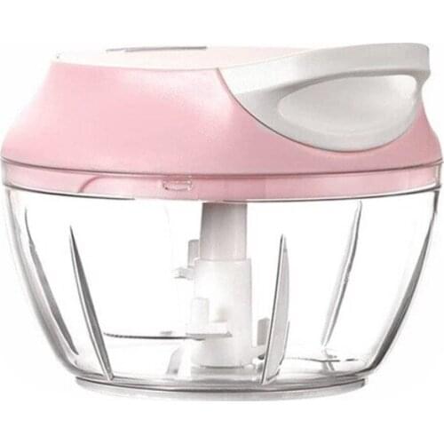 Manual Meat Grinder Food Chopper Mincer Mixer Blender To Chop Meat Fruit Vegetable Nuts Shredders Vegetable Tools,Pink