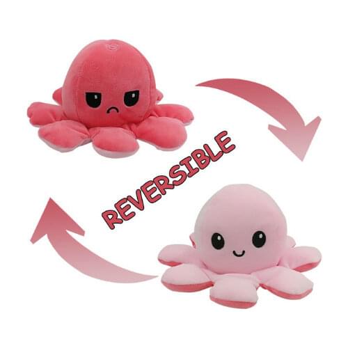 Funny Reversible Cute Toys Home Decor Gato Kids Soft Gift Plush Animals Double-Sided Flip Doll Peluches for Kids Girl Gift