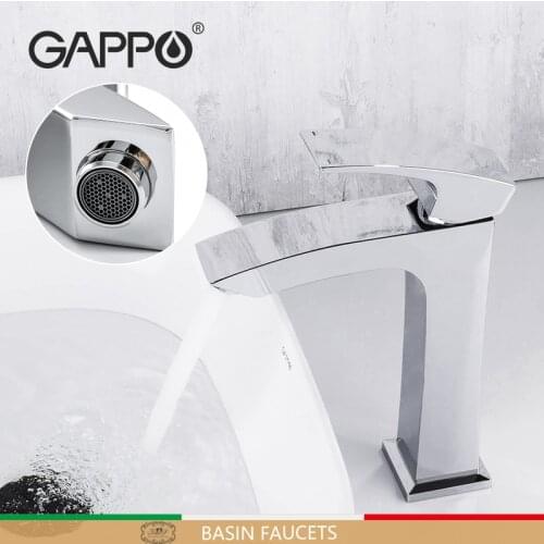Gappo Basin Faucet Chrome Faucet Basin Taps Deck Mounted Hot Cold Water Mixer Tap Crane Bathroom Torneira Para Banheiro G1007-72