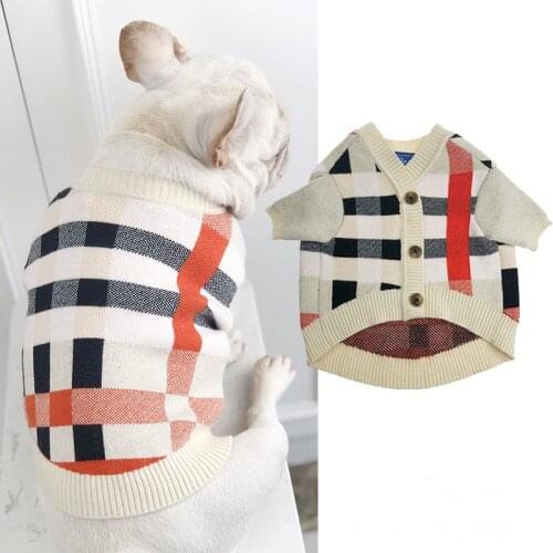 Pet Sweater Dog Clothes Autumn and Winter Dog Clothes Winter Pet Clothes Winter Teddy French Bulldog Clothes Fashion Pet Tide
