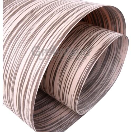 GREENLAND Zebraho Engineered Wood Veneers size 250x58 cm Bicycle Notebook Cup Glasses Laser Cutting Architectural Design