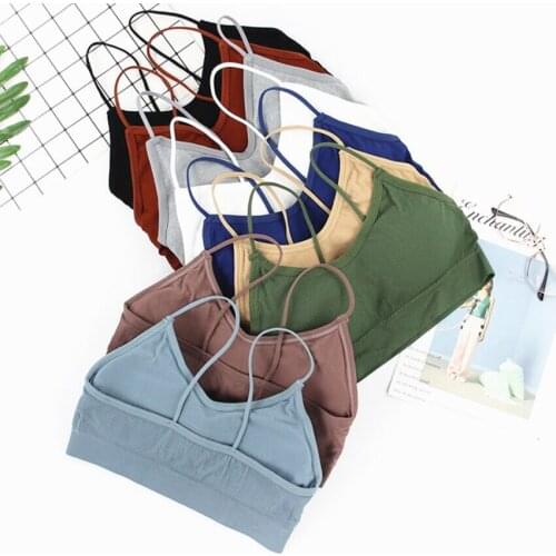 Summer Anti-light Korean Style Wild Bra Tube Top Sexy Seamless Wire Free Bra Women Push Up Solid Bra Elastic Gathering Bralette