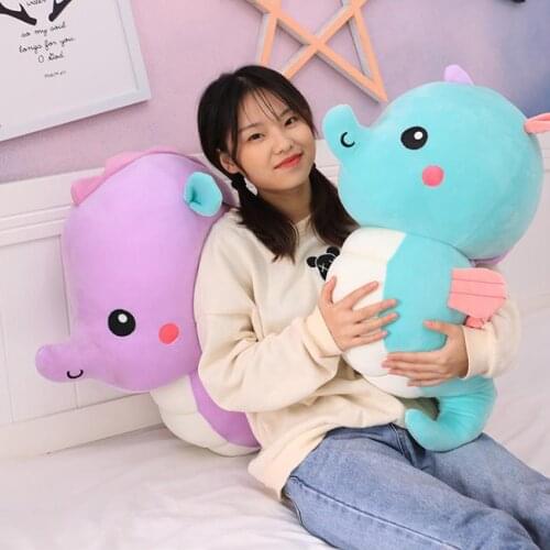 1pcs NEW 50 CM Cute Sea Life A hippocampus Plush Toys Animal Sea Horse Squeeze Toy Sofa Bedroom Pillow Child Gift rohde