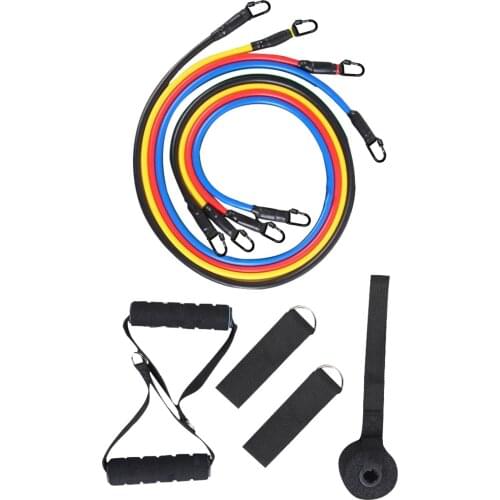 10 Piece Pilates Resistance Rubber Set Suitable And Ideal Set For Pilates Yoga Gymnastics And Fitness