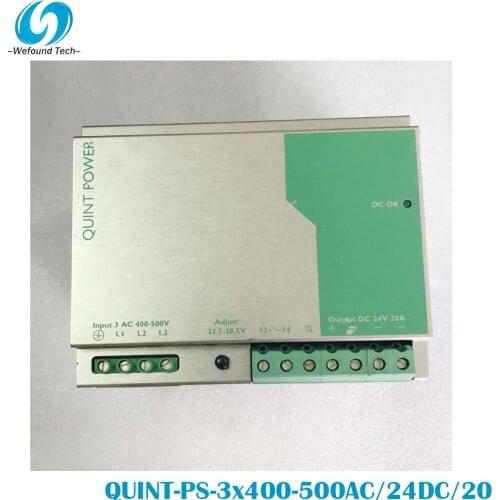100% test for power supply for 2938727 QUINT-PS-3x400-500AC/24DC/20 Work Good