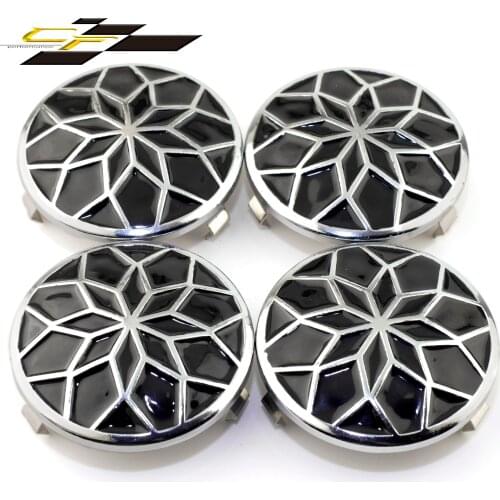 4pcs 65mm/60mm Car Wheel Center Hub Rim Cap Black Metal Clip Zinc Universal Alloy Auto Accessorie For Car Refit