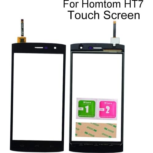 5.5" Touch Screen Panel For Homtom HT7 / HT7 Pro Touch Panel Touchscreen Sensor Front Glass Tools 3M Glue