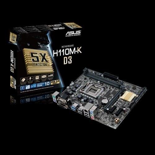 Full new ASUS Micro ATX DDR3 1800 LGA 1151 Motherboards H110M-K D3