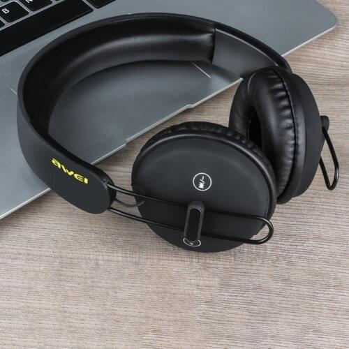 A800BL Bluetooth Headset Over Ear Stereo Wireless Handsfree Sport Gaming Headphone HiFi Sound Earphone for Mobile Phone