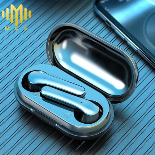 Bluetooth Earphone Mini Wireless Headsets With Microphone Half In-Ear Music Earbuds Touch Control 9D Surround Sound