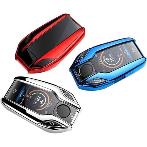 TPU Car Fully Key Case Cover LCD Remote Key Fob Case Cover for BMW 7 Series 740 6 Series GT 5 Series 530I X3