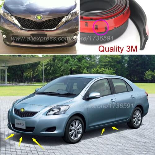 Bumper Lip Deflector For TOYOTA Belta Yaris Vios Limo RAV4 Prius Levin Crown Avensis Previa Front Spoiler Skirt Body Kit Strip