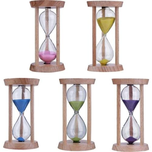 Wooden Hourglass Sand Clock 3 Minutes Hourglass Sandglass Kids Toothbrush Timer Time Counter Children Gift Home Decoration