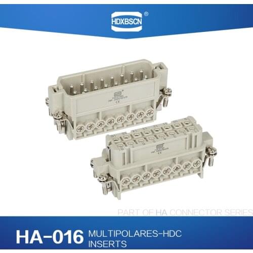 HDXBSCN Heavy Duty plug Connector HDC HA-016 F/M 16pin 10A power connectors rectangular aviation plug