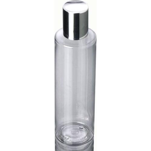 1000xCosmetics Container PET plastic crystal bottle.plated aluminum cap Mask Shampoo Hand cream Lotion bottle Beauty package