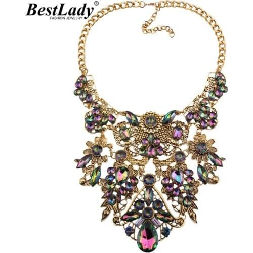 Best lady Special Design Boho Colorful Vintage Maxi Necklace Women Spring Sexy Brand Statement Necklace Hot Wholesale Wholesale