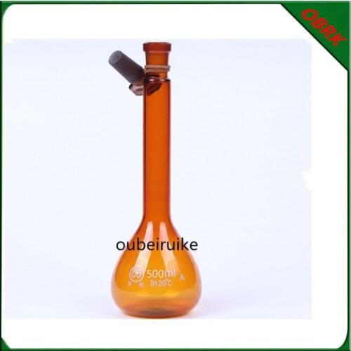 5ML 10ML 25ML 50ML 100ML Wall Thickness and Scale Clear Brown Volumetric Flask