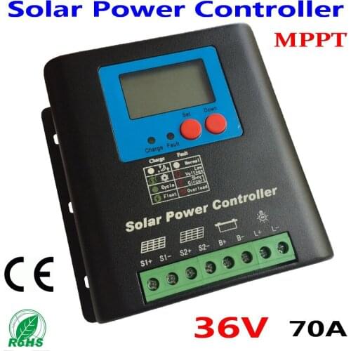MPPT 36V 70A solar power controller PV Panel Battery Regulator 70A Solar Controller for 2600W Solar Power System