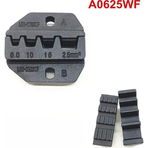 Crimping die set A0625WF terminal crimp jaws for cable ferrules wire sleeves 10~4AWG 6-25mm²