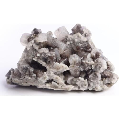 1pc Natural Black Columnar Calcite Rough Crystal Cluster Ornament Energy Healing Mineral Specimen Collection Home Decoration