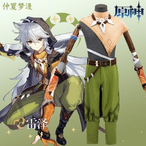New The hot Game Genshin impact razor cosplay costume full set R