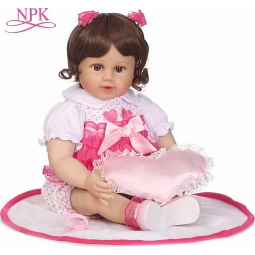 NPK Babies reborn doll 52 cm new handmade silicone reborn baby Lifelike adorable Bonecas girl kid silicone menol doll