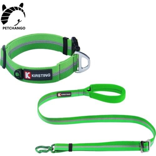 Dog Collar Nylon Collar and Leash Set for Dogs 3M Reflective Nylon Strip Extra Safe Small Medium Large Dogs Pet Dog Accessories