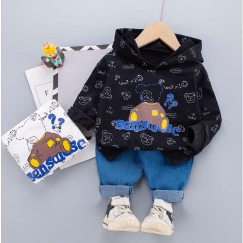 0-5 years Spring Boy Clothing set 2021 New Casual Fashion Cartoon Active T-shirt+ Pant Kid Children Baby Toddler Boy Clothing