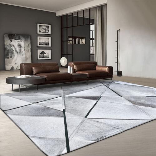 Luxury Grey Cowhide Leather Carpets for Living Room Coffee Table Mat Bedroom Leather Rug Study Chair Sofa Tea Table Mat