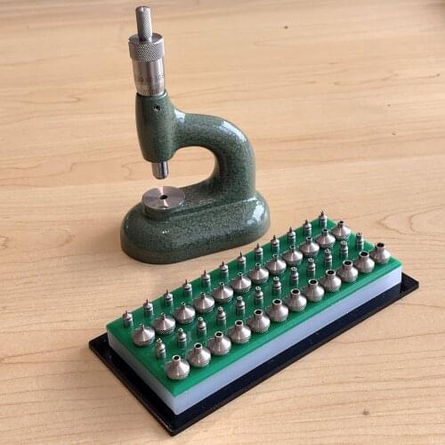 Made in china clone horia MSA 13.100 (bergeon 5372) watchmakers jewelling tool with micrometric screw 4mm&4mm