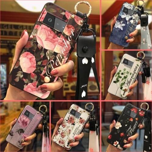 Silicone Shockproof Phone Case For Google Pixel 6 Pro For Girls Soft New Arrival Flower Durable