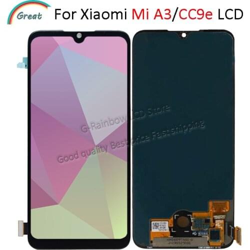OLED For Xiaomi Mi A3 LCD Touch Display Digitizer Assembly Replacement For Xiaomi MI CC9E lcd display