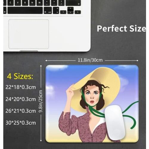 Old South Mouse Pad DIY Print Vivien Leigh Scarlett Ohara Gone With The Wind Epic Old Hollywood Classic