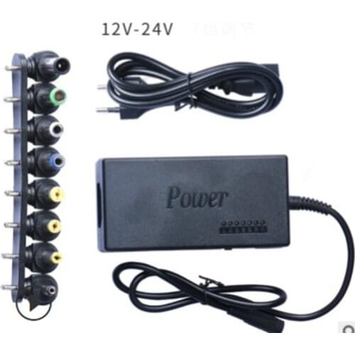 Universal Power Adapter 96W 12V To 24V Adjustable Portable Charger For Laptops Eu-Plug