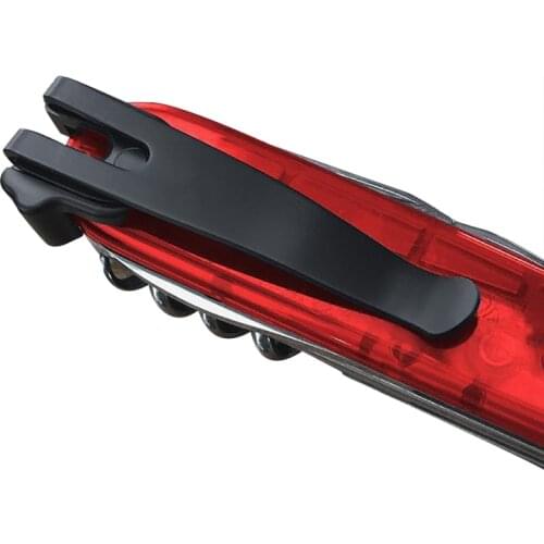 Stainless Steel Deep Carry Pocket Back Clip Folding Knife Waist Clamp For 91mm Swiss Army Repair Tool parts Replacement