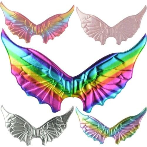 1pcs Colors Angel Wings Childrens Bat Wing Birthday Party Props Cosplay Costume Princess Fancy Dress Clothing Accessories