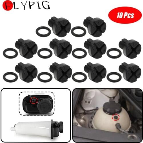 10Pcs Expansion Tank Bleeder Screw For BMW E36 E39 E46 Mini Cooper Water Tank Return Pipe 17111712788 11537793373 17110141325