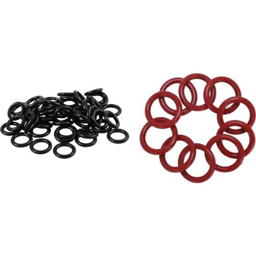 10 PCS Silicone O Ring Seal Seal Ring 16X 21X2.5 Mm With 18Mm X 3Mm Nitrile Rubber O Ring Oil Sealing Seals 50 PCS