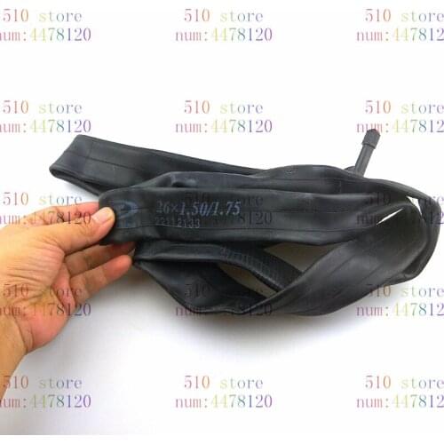 2pcs 26 inch Bicycle Mountain Bike Rubber Inner Tube 26 x 1.5/1.75 48mm with Presta Valve Bicycle outer tyre
