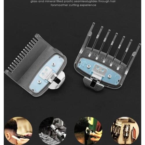 2PCS Clear Hair Clipper Limit Combs Professional Hair Trimmer Guides Guards Attachments 1.5MM/4.5MM For For Wahl Clipper