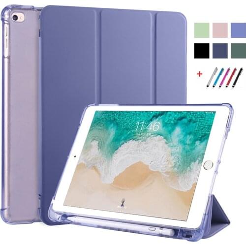 For iPad Case 6th Generation with Pencil Holder Tri-Fold Stand Smart Cover For Coque iPad 9.7 Case For iPad Air 1 2 iPad 6 Funda