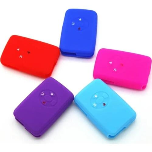 Flip Remote Auto Key Cover Cover Silicone Car Key Protector Skin Holder Shell for Toyota Corolla Camry Yaris RAV4 Avalon Auris