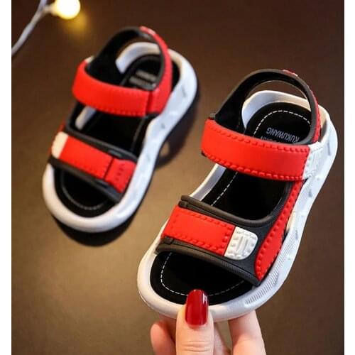 Children Sandals Boys Girls Shoes Soft Gladiator Closed-Toe Outdoor Beach Kids Shoes Toddler Sandals For Baby Shoes 2021 Summer
