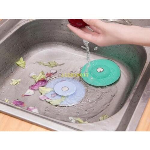 Home press odor-proof sealed silicone floor drain kitchen bathroom sink drain block filter 300PCS