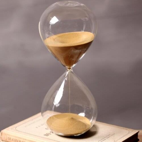 HOOQICT 5/30/60 Minutes Hourglass Timer Time Management Tool Creative Personality Glass Hourglass Ornaments