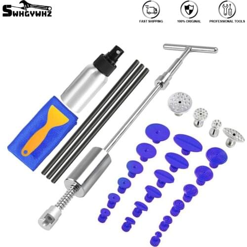 Dent Tools paintless Dent Repair Dent Puller Kit Dent removal Slide Hammer glue sticks Reverse Hammer Glue Tabs Car Hail Damage