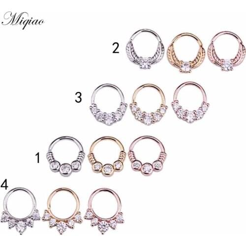 Miqiao 2pcs Explosive Ethnic Style Round Earrings Body Piercing Jewelry