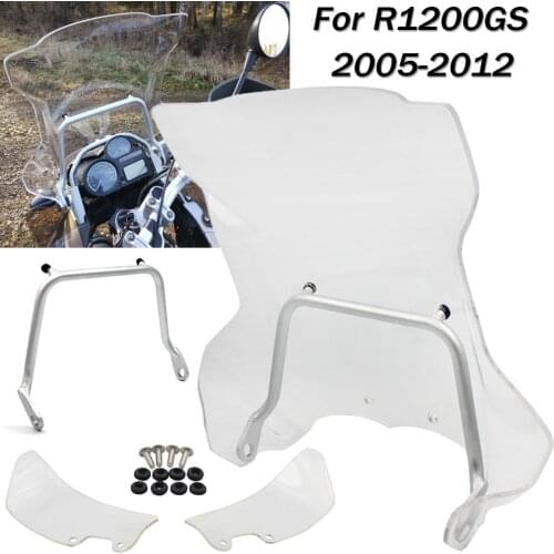 Motorcycle Front Windscreen Windshield Shield For BMW R1200GS ADV R 1200 GS Adventure 2005 2006 2007 2008 2009 2010 2011 2012